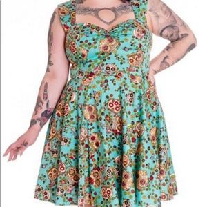 Hell bunny 4x skulls dress